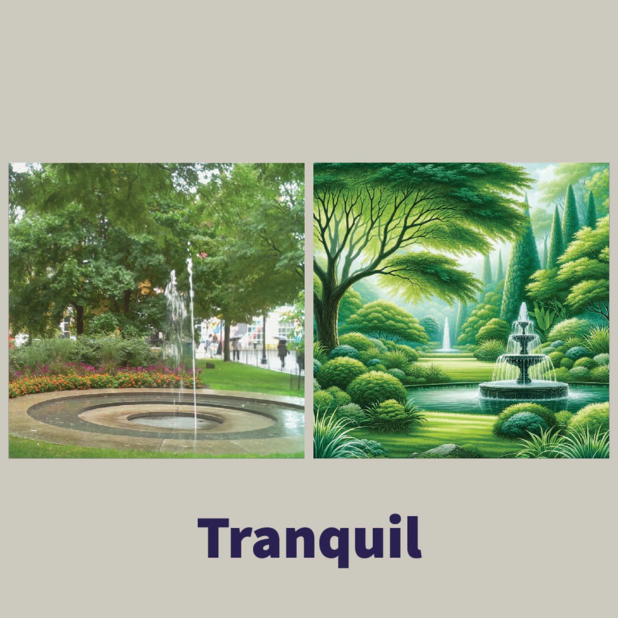 Original image on left and generated image on right